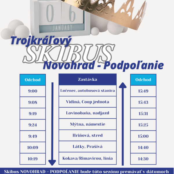 Trojkráľový skibus 2025