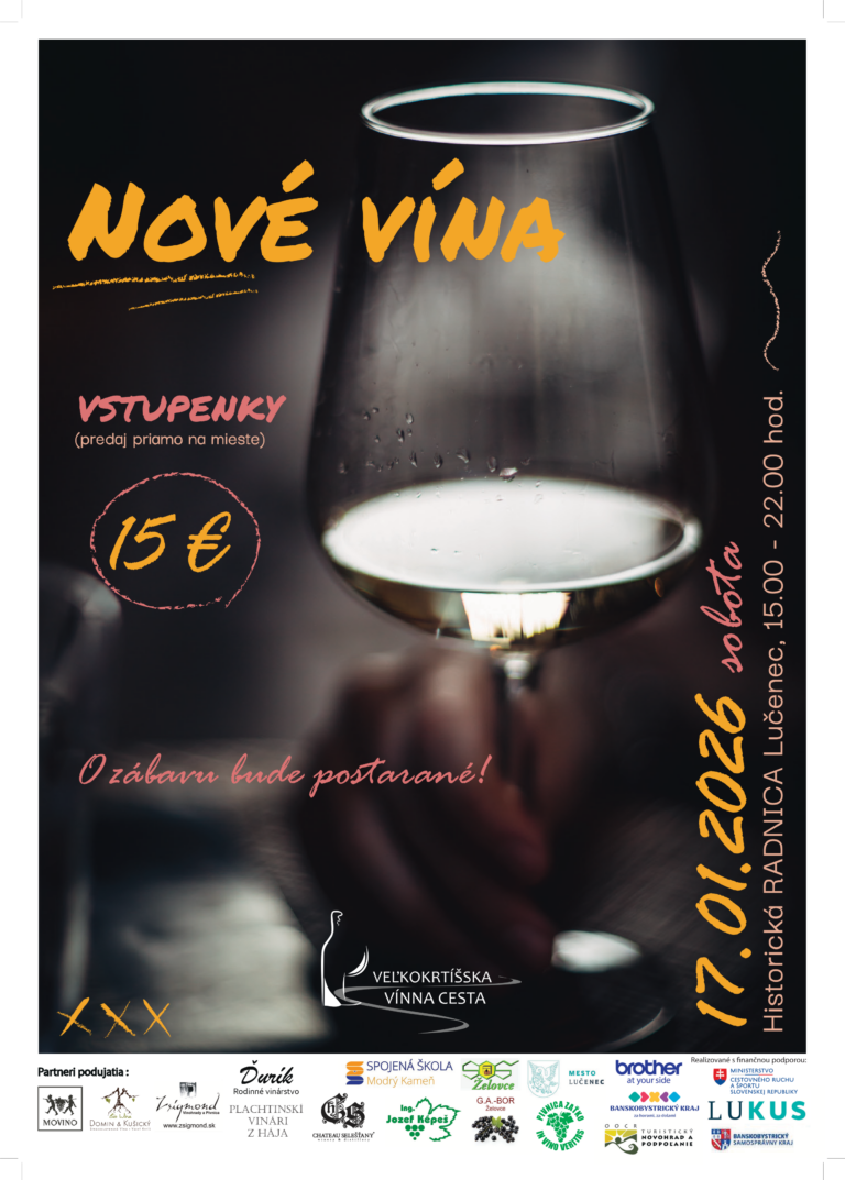 Nové vína 2026 plagát tlač A2